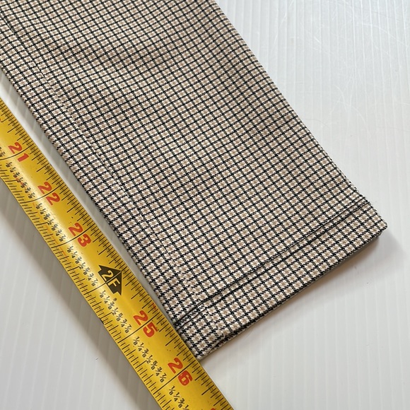 Forever 21 super skinny plaid trousers, black, cream & tan plaid. Women’s small - Picture 9 of 12